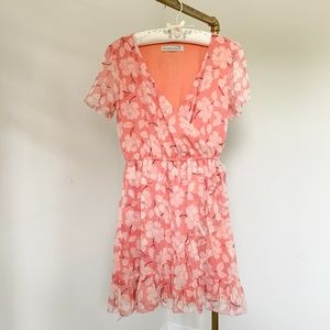 A&F short sleeve easy waist mini dress